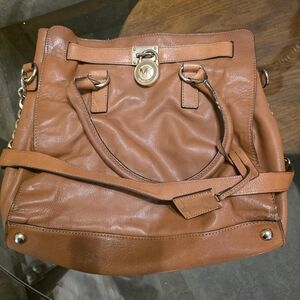 Michael Kors Brown Leather Shoulder Bag